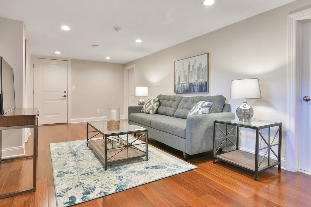 family room staging